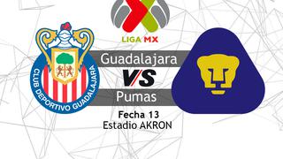 [VER GRATIS] Chivas 1-0 Pumas por la Liga MX: sigue EN VIVO y ONLINE vía TUDN este duelo