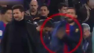 Indignante: el gesto de Aleix Vidal a Simeone tras ganarle al Atlético [VIDEO]