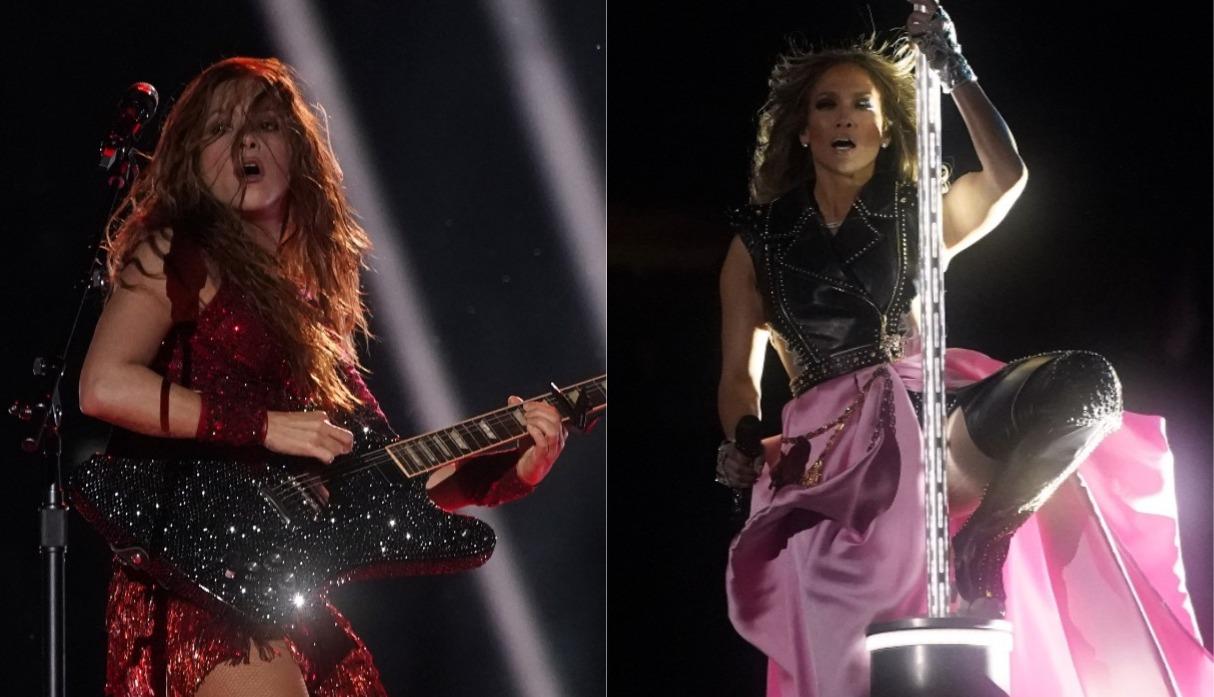 Shakira y Jennifer Lopez en el Super Bowl 2020. (Foto: Reuters)