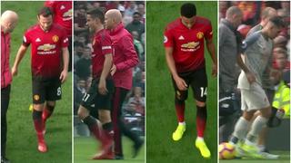 Mala suerte: los cuatro cambios en el primer tiempo del United vs Liverpool... ¡por lesión! [VIDEOS]