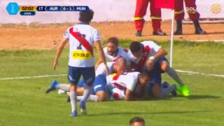 Deportivo Municipal madrugó a Juan Aurich con primer gol de Santiago Rebagliati (VIDEO)