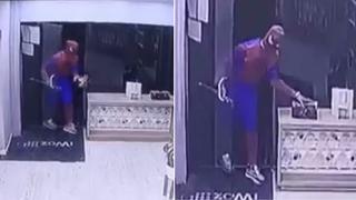 Viral: Ladrón disfrazado de ‘Spiderman’ intenta robar en tienda, pero se lleva una caja vacía