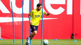 Con Lionel Messi y en dos turnos: Barcelona retomó sus entrenamientos 56 días después de cuarentena