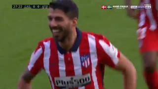 De otro planeta: el golazo de tiro libre de Luis Suárez para el 1-0 del Atlético de Madrid vs. Cádiz [VIDEO]
