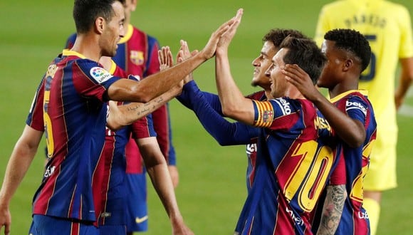 Barcelona inició LaLiga con cuatro goles al Villarreal. (Reuters)