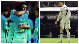 Liga Santander: tabla de goleadores tras goles de Lionel Messi, Luis Suárez y Cristiano Ronaldo