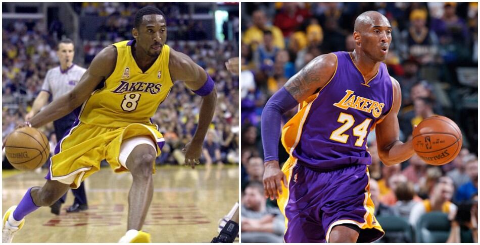 Kobe Bryant: las razones por las que usó el número 8 y 24 en Los Angeles Lakers. (Getty Images)