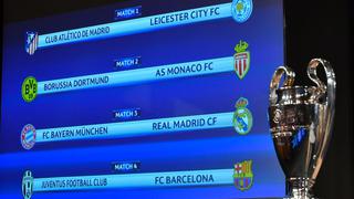 Champions League: estos son los cuartos de final tras sorteo en Nyon