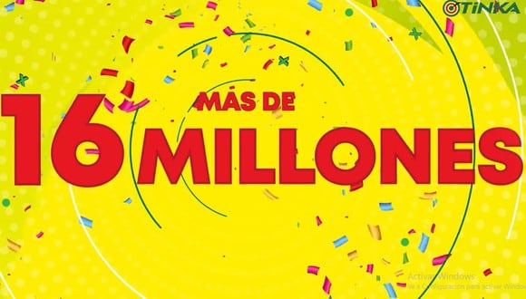 La Tinka sorteará este domingo, 31de julio, más de 16 millones de soles.