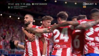 El VAR destraba el derbi: Carrasco marca el 1-0 del Atlético vs Real Madrid [VIDEO]