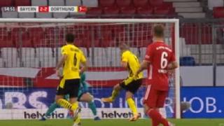 Cada vez se parece más a Ronaldo Nazario: Haaland prende el motor y anota en el Bayern vs Borussia [VIDEO]