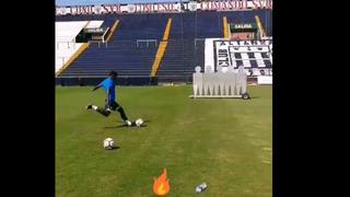 ¡Qué calidad!: Miguel Araujo anotó un golazo de tiro libre en el entrenamiento de Alianza Lima [VIDEO]