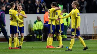 Festejaron los vikingos: Suecia celebró a lo grande su victoria sobre Italia por repechaje a Rusia 2018