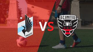 Termina el primer tiempo con una victoria para Minnesota United vs DC United por 1-0