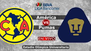 ▷ Pumas 1-1 América EN VIVO ONLINE transmisión por Televisa / Univisión Deportes por semifinales de Liga MX