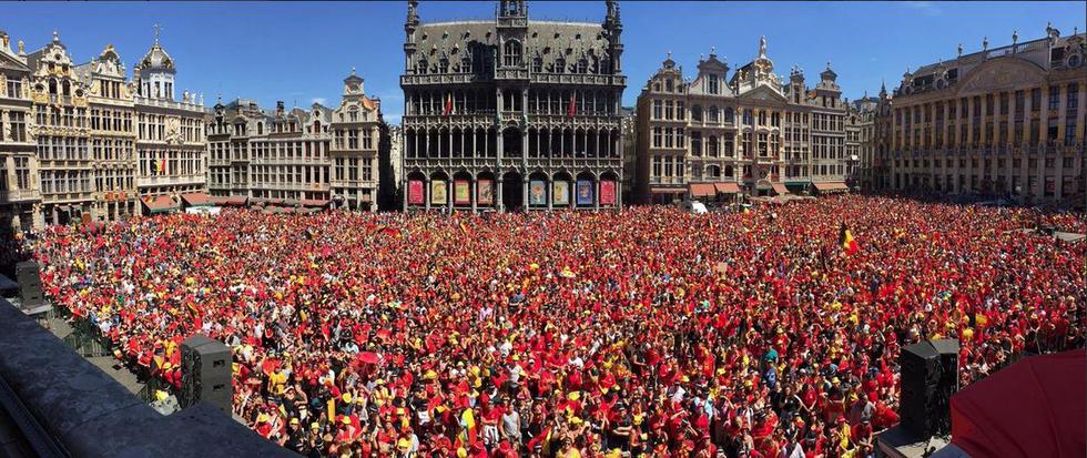 Recibimiento de Bélgica en Bruselas. (Reuters)
