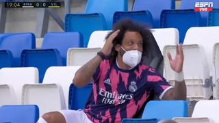 Festejaron antes de tiempo: la reacción de Ramos y Marcelo tras enterarse que el Atlético pierde [VIDEO]