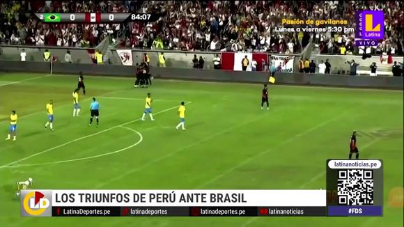 Los triunfos de Perú ante Brasil