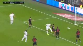 Benzema, puedes descansar tranquilo: Casemiro anotó de cabeza su ‘doblete’ y 2-1 del Real Madrid sobre Sevilla [VIDEO]