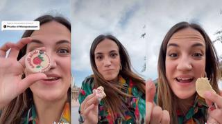 La reacción de una turista española de visita en México al probar un mazapán por primera vez