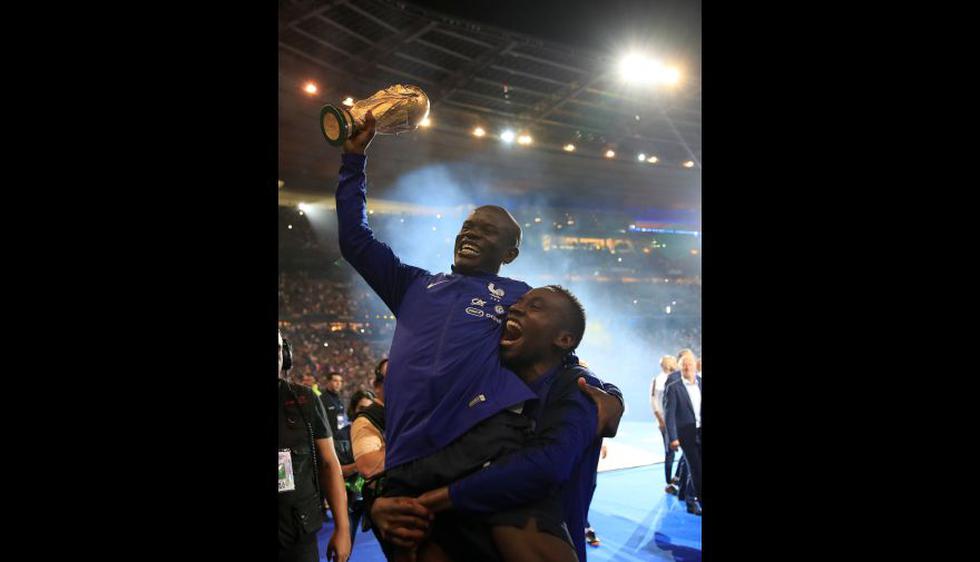 El festejo de Francia del Mundial Rusia 2018, por primera vez, en el Stade de France. (Foto: AFP)