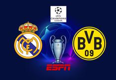 ESPN en vivo por Internet - dónde ver Real Madrid vs. B. Dortmund hoy por TV y Streaming