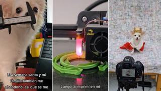 Video Viral: Joven usa impresora 3D en sesión de fotos a perrito de la chica que le gusta