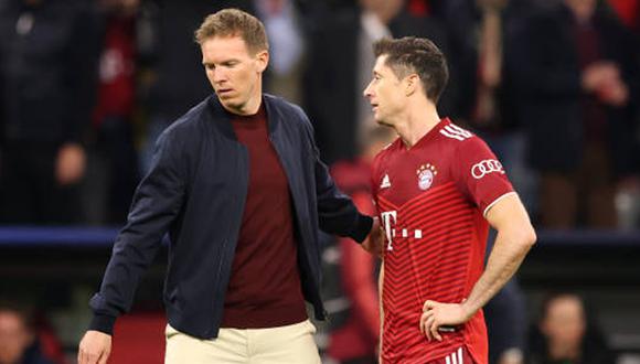 Explotó Múnich: se revelan tensiones entre Lewandowski y Nagelsmann que alejaron al polaco de los ‘bávaros’. (Getty Images)