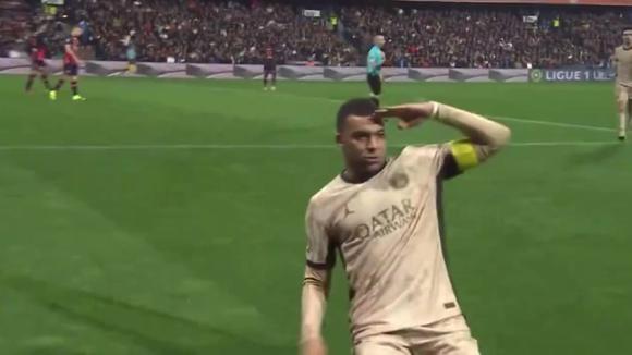Gol de Kylian Mbappé en PSG vs Montpellier por Ligue 1. (Video: @KM10Zone / X)