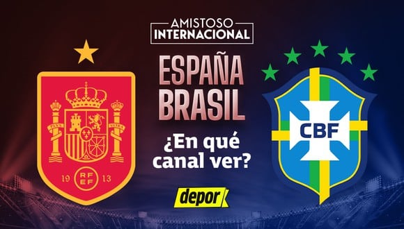 España y Brasil se enfrentarán en un amistoso internacional. (Diseño: Depor)