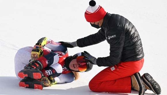 Nina O'Brien sufrió grave accidente en los Juegos Olímpicos de Invierno. (Foto: Agencias)