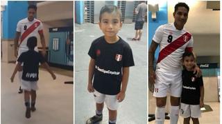 Paolo Guerrero: el encuentro con un niño argentino que lo buscaba desde 2017 [VIDEO]