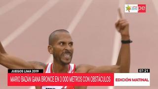 ¡Una más!Mario Bazán ganó medalla de bronce en 3000 metros con obstáculos en Lima 2019