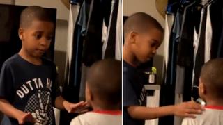 El asombroso método de un niño de 6 años para impedir que su hermano menor haga una rabieta