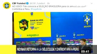 Brasil incluye a Neymar en convocados para choque ante Perú