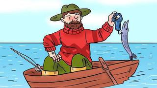 Descifra el grosero error del reto viral del pescador en 6 segundos: ¿puedes hacerlo?