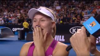 Youtube: tenista australiana hizo 'confesión sexual' en el Abierto de Australia (VIDEO)