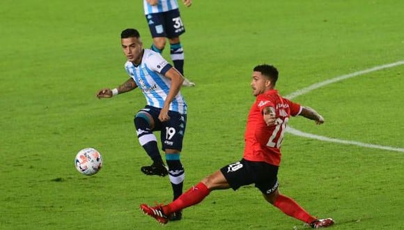 Racing venció por 1-0 a Independiente en el Clásico de Avellaneda por la Copa de la Liga Profesional 2021. (Foto: Twitter)
