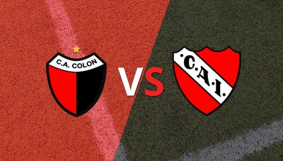 Termina el primer tiempo con una victoria para Independiente vs Colón por 2-0