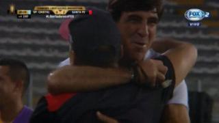 La efusiva celebración de Costas al eliminar a Cristal de la Libertadores [VIDEO]