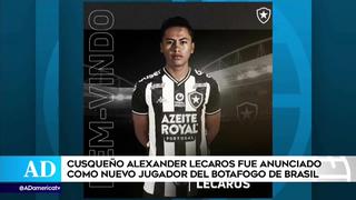 ¡Oficial! Alexander Lecaros, el ex Real Garcilaso, firmó por dos temporadas con Botafogo de Brasil