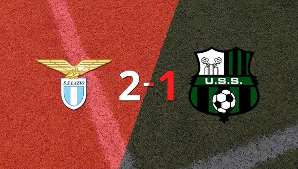 Lazio logra 3 puntos al vencer de local a Sassuolo 2-1