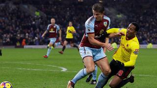 Con André Carrillo, Watford perdió 1-0 ante Burnley por la fecha 16 de la Premier League