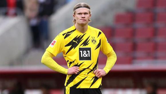 Erling Haaland tiene contrato con el Borussia Dortmund hasta junio de 2024. (Foto: Getty)