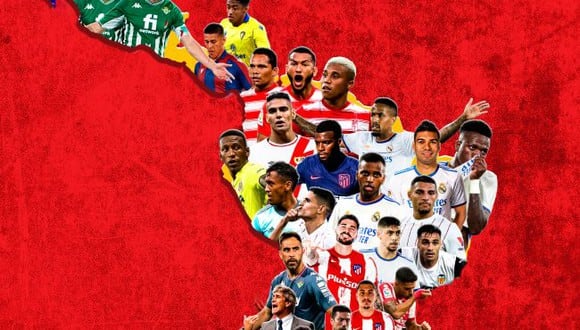 Los jugadores latinos de la Liga Santander temporada 2021/22