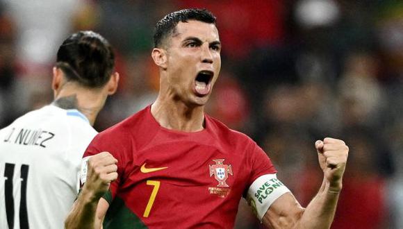 Cristiano Ronaldo celebró la clasificación de Portugal en Qatar 2022. (Foto: Reuters)