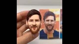 Cuarentena útil: aprende a tallar un Lionel Messi en cerámica durante el confinamiento [FOTOS Y VIDEO]