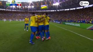 Everton marcó el primer gol en el Perú vs. Brasil por la final de la Copa América [VIDEO]