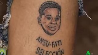 Se tatuó su cara y no quiso ni saludarlo: el feo gesto de Ansu Fati por el que muchos lo están criticando