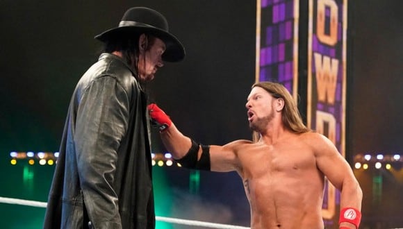 La rivalidad entre 'Taker' y Styles inició en Super ShowDown cuando el primero venció al segundo y ganó el trofeo Tuwaiq. (Foto: WWE)